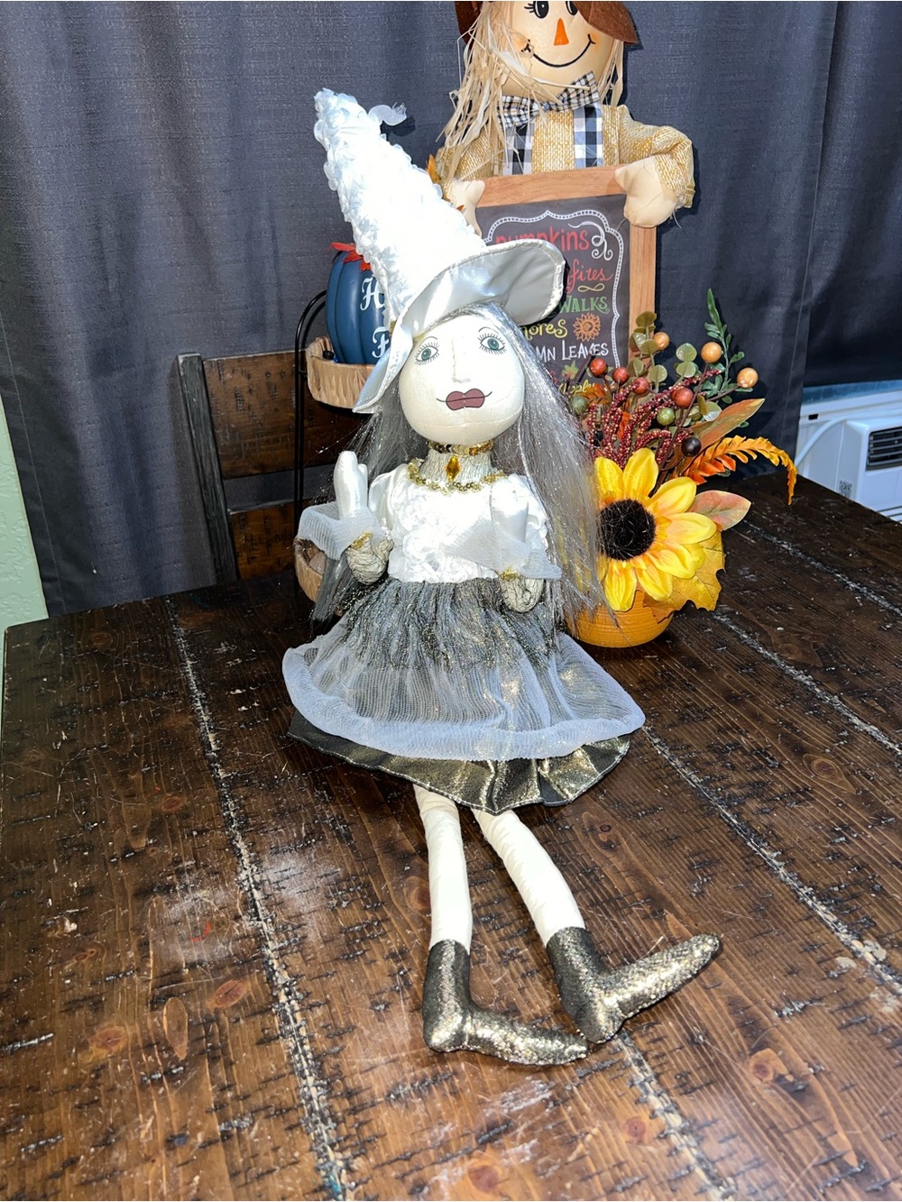 Moonlight Manor Shelf Sitter Halloween Doll Decor